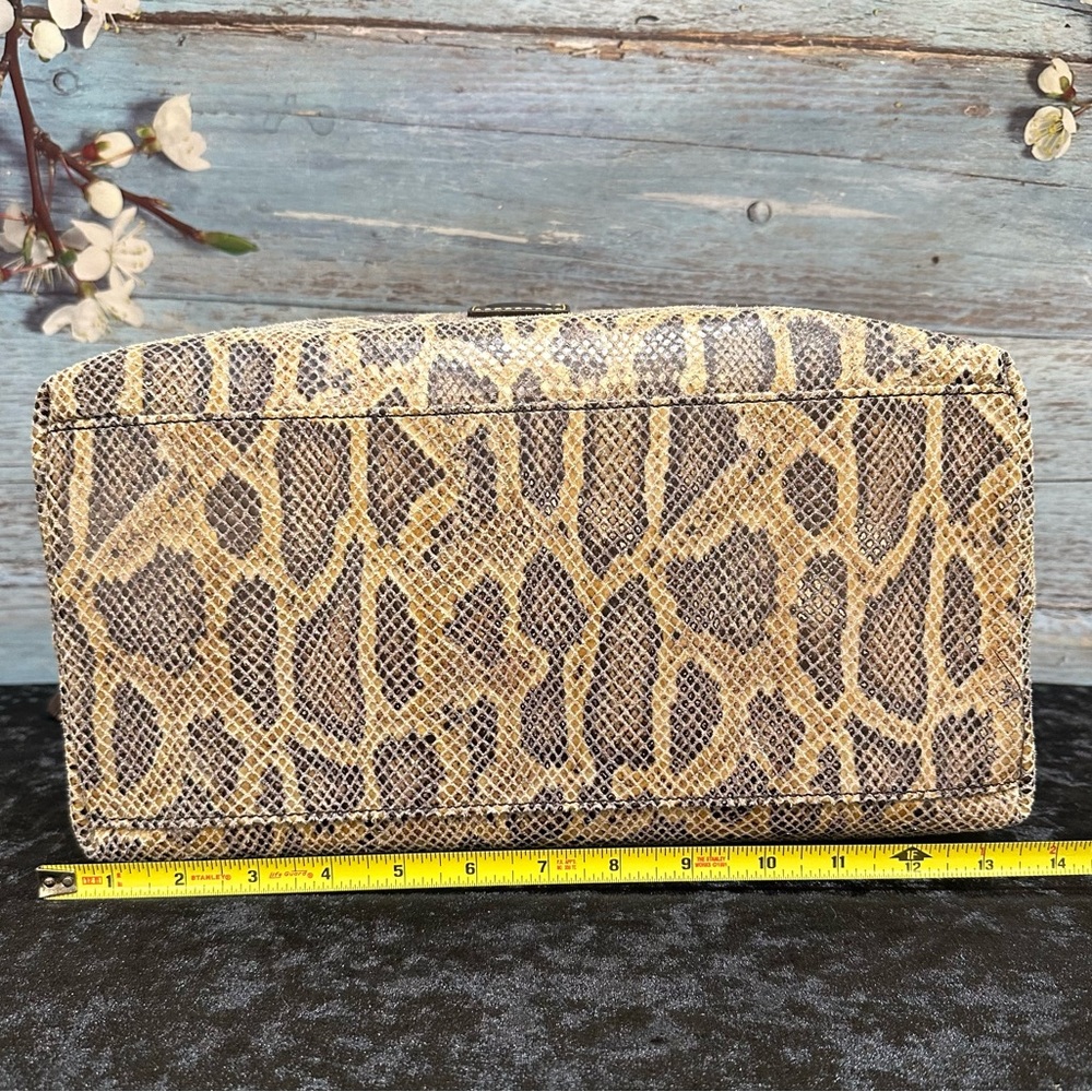 Dooney & Bourke Sloan Hobo Python Snakeskin Embossed Leather Large Handbag - Picture 14 of 16